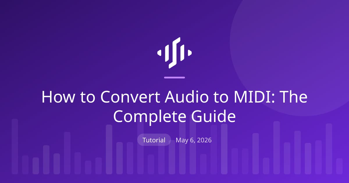 How to Convert Audio to MIDI: The Complete Guide