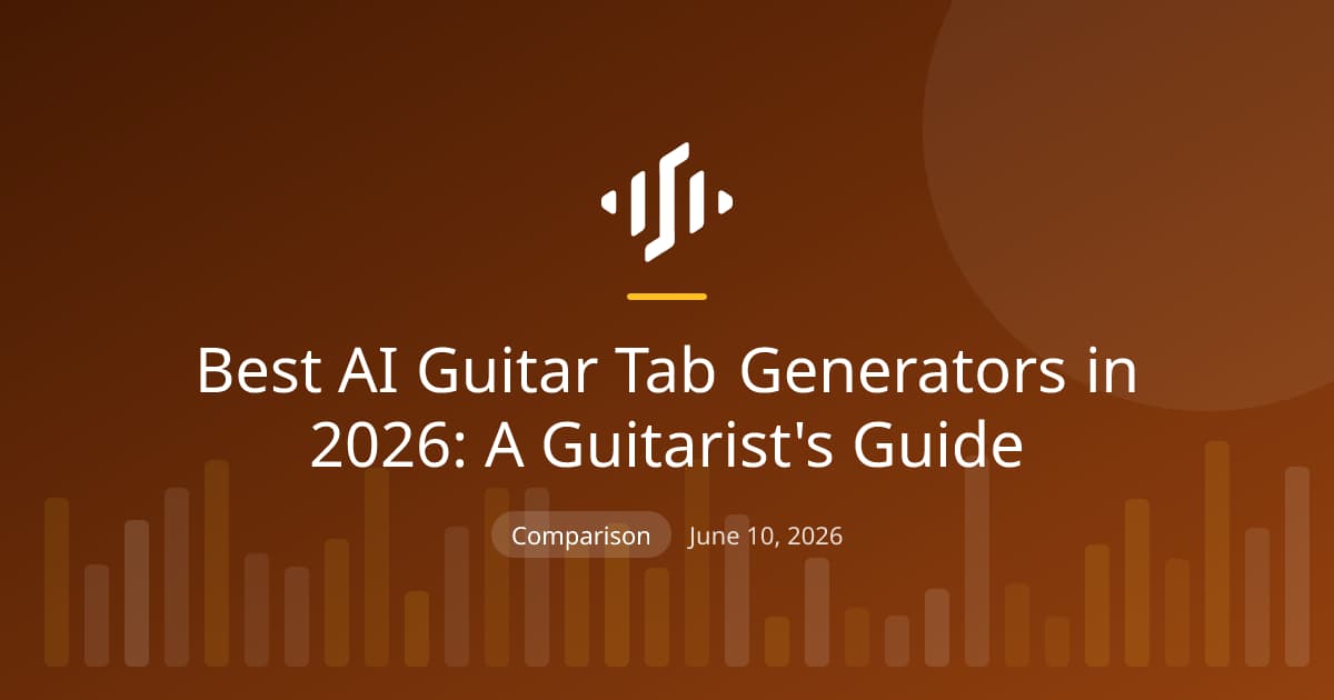Ranking AI guitar tab generators in 2026 on accuracy, export formats, and what you can do with the tab