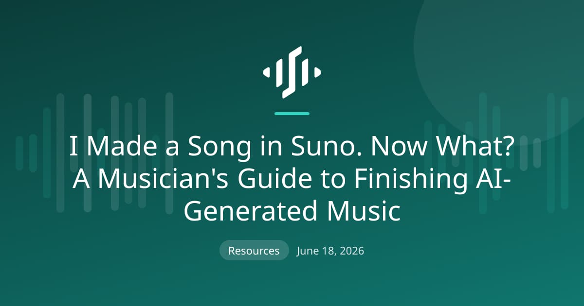 Finishing an AI-generated Suno song: getting stems and MIDI, transcribing it to notation, and the ownership rules to know