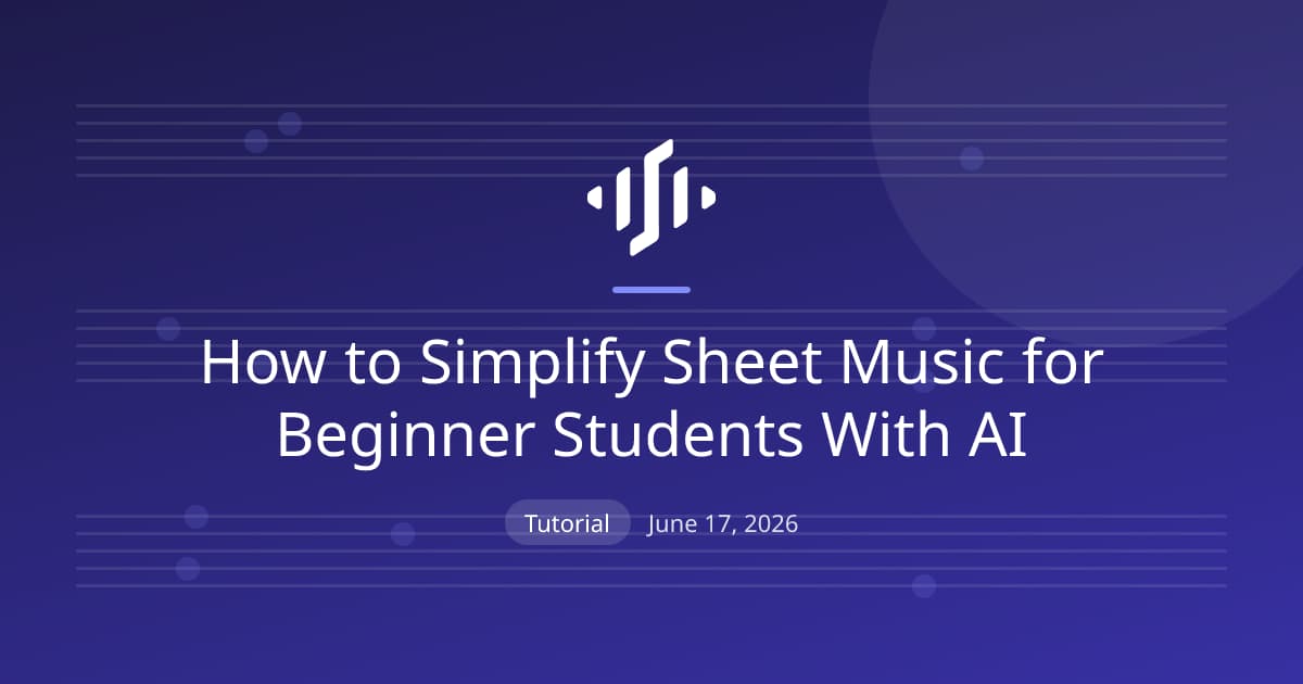 Simplifying sheet music for beginner students with AI: leveling a piece down while keeping it musical and recognizable