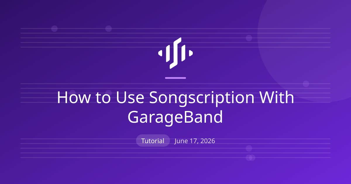 Using Songscription with GarageBand: exporting MIDI and assigning it to a software instrument for editing