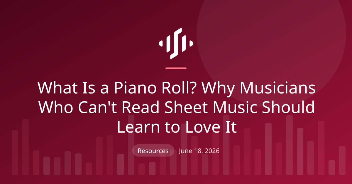 What a piano roll is: reading the format with no notation training, for musicians who can't read music