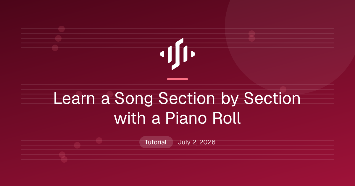Learn a Song Section by Section with a Piano Roll - Songscription AI
