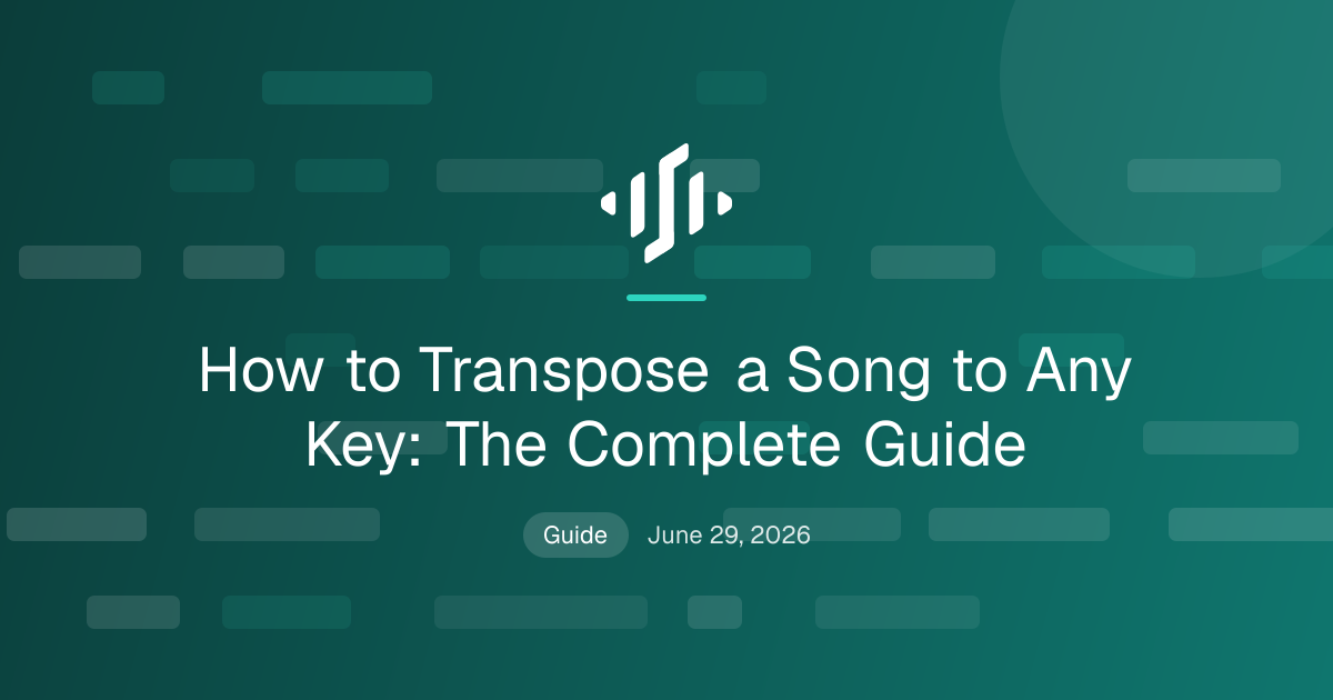 How to Transpose a Song to Any Key: The Complete Guide - Songscription AI
