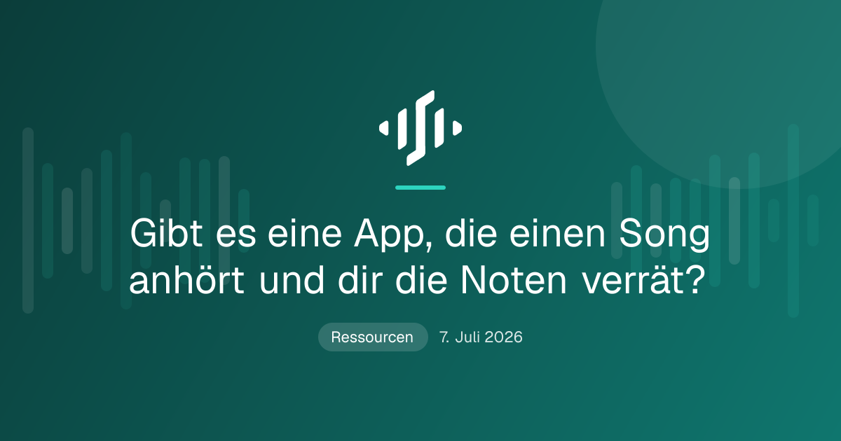 Eine App hört einen Song an und schreibt die Noten auf eine Notenzeile und in eine Piano Roll