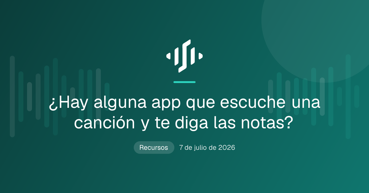 Una app escucha una canción y escribe las notas en un pentagrama y en un piano roll