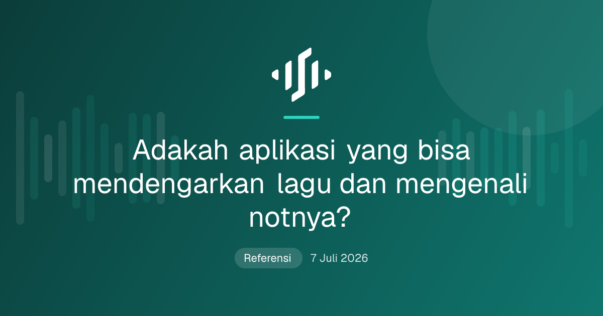 Aplikasi yang mendengarkan lagu lalu menuliskan notnya di paranada dan piano roll