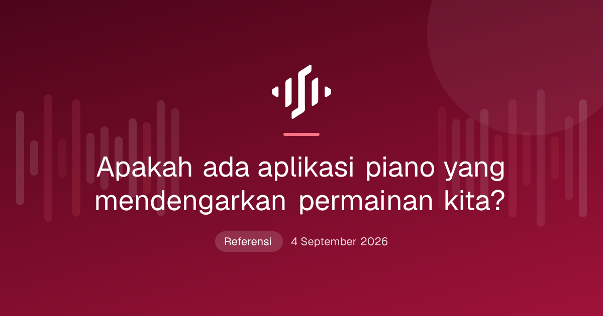 Aplikasi piano mendengarkan lewat mikrofon ponsel di dudukan partitur piano akustik, dengan tampilan nada yang dimainkan dengan benar dan yang terlewat